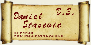 Daniel Stašević vizit kartica